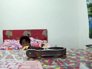 【稀缺資源】最新居家攝像頭黑客破解拍攝到的寂寞小夫妻客廳裏日常過性生活 720P高清