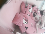 情趣酒店水滴摄像头监控TP鸡巴貌似很粗的瘦高个拉扯撞击女的有些吃不消