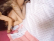 为了讨好经理邀请他一起回家3P气质漂亮的老婆,还提前穿好情趣黑丝服,一前一后狠狠操