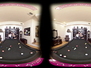 Hot lesbian Pool Night pussy play - 360 degree Virtual reality